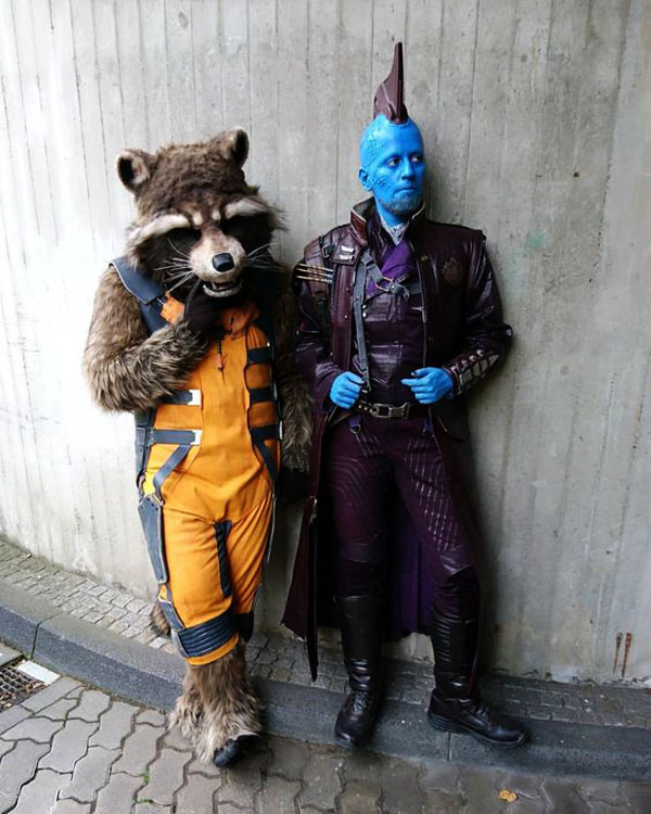 Rocket and Yondu Cosplay at FedCon