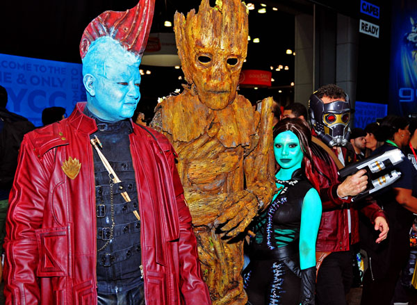 Yondu Udonta, Groot, Gamora and Star-Lord Cosplay